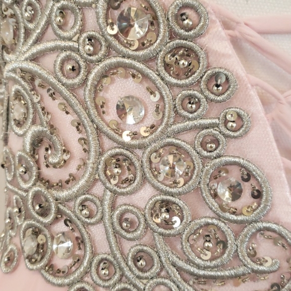 NWT Strapless Corset back pale pink Prom Dress S - Picture 10 of 15